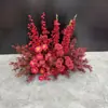 Arreglos Florales Artificiales para Bodas, Arcos en Forma de Cuerno, Columnas Florales Grandes, Flores de Cascada Estilo Bosque, Decoración de Escenario y Paisajismo para Salones de Bodas
