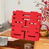 Decoraciones de Personajes de Doble Felicidad Tridimensionales para Bodas, Decoración de Habitación de Boda, Pegatinas de Doble Felicidad, Decoración de Dormitorio y Sala de Estar de Casa Nueva, Colección Completa de Artículos para Bodas