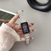 Para Correa Samsung Galaxy Fit3 Reloj Fit3 Pulsera de Metal con Tres Incrustaciones de Diamantes Correa Inteligente Fit3