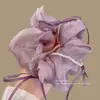 Goma para el Pelo con Lazo de Perlas para Mujer, Estilo de Alta Gama, Nuevo Modelo 2026, Cuerda Elástica Alta para el Pelo Morada, Goma Especial para Peinados de Moño