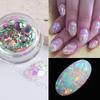 Accesorios para uñas de moda transfronterizos ins Celebridad de Internet Aurora nube Jinbing película transparente color mágico pieza de unicornio uña hielo Bo pieza