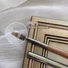 Libro Rojo Pequeño con pluma de pintura profesional juego completo de nogal de alta gama pincel de trazo fino para degradado herramientas para manicura de viñeteado
