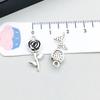 Mezcla 100 Aleación Rosa Girasol Trébol de Cuatro Hojas Serie Colgante Colgante DIY Pulsera Collar Accesorios