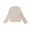 Camiseta Base Simples Lisa para Mulheres Plus Size Yinuo 2026 Outono Diária Slim Fit Gola Alta Meio Manga 415448