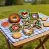 Molde para Hornear Juego de 5-6 Piezas Molde de Plástico para Galletas Pastel Musiquan Galletas de Verduras Troquel de Flor de Ciruelo