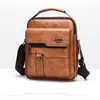Nuevo bolso de hombro para hombre, bolso cruzado vertical informal de negocios, bolso de mano de cuero suave de PU, maletín de negocios