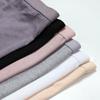 Ropa interior de algodón de color sólido para mujer, simple para estudiante, alta elasticidad, cómoda, transpirable, levanta glúteos, calzones de talla grande de talle medio