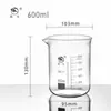 Vaso de precipitados shuniu al por mayor tipo bajo resistente a alta temperatura borosilicato 100/250ml500ml1000ml vaso de precipitados