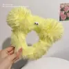 Faixa de Cabeça de Pelúcia Excêntrica Fofa Feminina Feita à Mão para Lavar o Rosto Acessório de Cabelo Boneco Feio Fofo Caprichoso