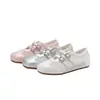 Sapatos Femininos de Malha Respirável para o Verão, Tênis Estilo Ballet, Sapatos de Solado Macio Que Não Cansam Seus Pés, Sapatos Baixos, Sapatos Mary Jane de Boca Rasa