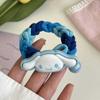 Tocado de cuerda de pelo gruesa trenzada de colores para celebrantes de Internet para niños, lindos accesorios para el cabello de cuerda de pelo de Sanrio con dibujos animados para niñas pequeñas.