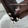Joyería para uñas de circón con forma de lazo, plata blanca brillante, mariposa tridimensional, corbata de lazo, taladro de pila terminado en circón, decoración para uñas