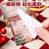 Notas Adhesivas Navideñas Ins Bloc de Notas para Estudiantes de Aspecto Elevado Pequeño Regalo Navideño Nota Adhesiva Fuerte Librito