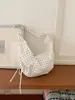 Bolsa casual tipo dumpling de estilo coreano, nuevo bolso de hombro con estampado de lunares frescos, bolso cruzado casual vintage