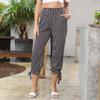 2024 Nuevo Amazonwishebay Exportación Transfronteriza Europeo y Americano Estampado Casual Cintura Alta Levanta Cadera Pantalones Tres Cuartos para Mujer