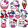Lindo Super Lindo Hello Kitty 78 traje Zapatos de Cueva Zapatos Flor Zhibixing Caucho Suave DIY Estudiante croc Accesorios