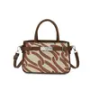 2026 Nuevo Bolso Pequeño Cuadrado Texturizado Estampado Estilo Coreano de Moda Bolso de Mano Moderno Bolso de Mano Retro para Mujer