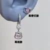 Pendientes de Herradura con Lazo de Circonita Brillante para Mujer, Pendientes Versátiles Simples y Elegantes, Accesorios para Orejas de Diseño Nicho