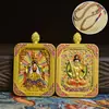 Nuevo Colgante Thangka de Tres Dimensiones con Relieve Doble Cara de los Cinco Ancianos de la Montaña Wutai y las Ocho Deidades Guardianas de Fuego Púrpura Nueve al por Mayor