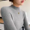 2026 Nuevo Top de Punto de Primera Línea Listo para Usar Ajustado de Cuello Alto para Mujer Otoño/Invierno Ropa Interior Engrosada Adelgazante de Manga Larga
