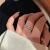 Moda Luxo Leve Super Bonito Série Roxa Anel de Dedo Roxo Brilhante Rosa para Mulheres Anel de Corindo Vermelho Diamante Indústria Pesada de Alta Qualidade
