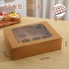 Caja de embalaje para cupcakes, transparente, de 4, 6 y 12 granos, para tartas de huevo, portátil y de alta calidad.