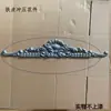 Accesorios para Puertas de Hierro Forjado Lámina Metálica Abombada Estampado de Flores Puerta de Patio Estilo Europeo Rústico Valla de Villa Cabezal de Puerta de Balcón