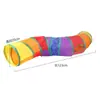 Túnel Laberinto para Gatos Extra Grande Túnel para Gatos Mascotas Juguete para Gatos Túnel Arcoíris para Gatos Juguete de Túnel Interactivo