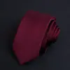 Envío Gratis Corbata Profesional Estilo Coreano para Estudiantes Hombres Versión Estrecha 6cm Negra Color Sólido Corbata Formal Casual Boda