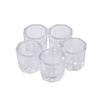 Herramientas para Uñas Artísticas al por Mayor Taza Pequeña Octagonal de Vidrio para Hacer Uñas de Cristal Taza Especial para Líquidos Antideslizante Especial para Uñas de Cristal