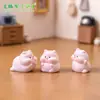 Cerdito regordete luminoso, casa de muñecas, decoraciones DIY, bolsa ciega, accesorios colgantes, micro paisaje de escritorio, adornos pequeños.