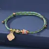 Pulseras de Cuerda Coloridas del Festival del Bote del Dragón, Colgantes Iridiscentes de Dibujos Animados de Tamales de Arroz, Pulseras Ajustables Trenzadas Brillantes y Joyería