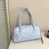 Bolsa de Mão Fresca Estilo Coreano com Bolinhas e Estrelas para Mulheres, Nova Versátil Tendência Primavera/Verão 2026 Bolsa de Ombro/Axila