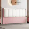 Nuevo estilo cabecera suave tapizada respaldo madera maciza cuero genuino suave tapizada cabecera compra individual cama respaldo ultra-delgado madera maciza de pie doble cabecera
