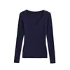 Suéter Retro Americano de Punto Trenzado a Rayas con Cuello en V Ajustado para Mujer, Top Versátil de Moda, Tendencia de Suéter Delgado de Manga Larga