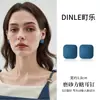 Brincos Quadrados Simples Coloridos em Prata de Lei S925, Brincos Laqueados de Cor Sólida, Acessórios de Orelha de Nicho da Moda Primavera