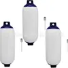 Almohadilla de Parachoques Resistente a la Corrosión de PVC G5-10*30 Pulgadas Bola Anticolisión Marina Bola Anticolisión de Dos Colores para Yates Deflector