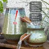 Filtro Paisajismo Juego Completo de Adornos Cerámicos para Estanques de Peces Maceta de Cerámica Tanque de Peces Antiguo Agua Circulante Piscicultura Agua Corriente Cascada