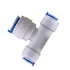 Conector Rápido de Conexão em T de 3 Vias para 2 Vias de Plástico POM para Máquina de Água Pura 7024 Atacado Conector para Purificador de Água