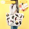 Bolsas de Mano Tejidas Personalizadas Transfronterizas en Stock, Bolsas de Compras Tejidas Regalo Creativo, Bolsas Tejidas Impermeables Laminadas de Gran Capacidad