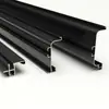 Con cuerpo de armario de ropa ligero sin tirador con código de ángulo de hierro de luz aleación de aluminio armario superior medio inferior invisible sin tirador