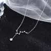 Collar de Plata S999 Osa Mayor para Mujer Diseño de Nicho Lujo Ligero Diamante Brillante de Alta Calidad Cadena para Clavícula Regalo de Cumpleaños