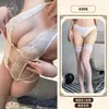 Lingerie Sexy com Tema Laranja, Pijama Transparente com Abertura no Entrepernas, Sedutor Conjunto de Uniforme Puro Desejo Plus Size Paixão