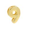 Popular Latón Dorado 18K Brillante Globo Burbuja DIY 26 Colgante Collar Inglés