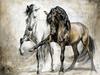 Arte Animal Caballo Salvaje Corriendo Pintura en Lienzo Mural Póster Arte de Pared Dormitorio Sala de Estar Pintura Decorativa Moderna