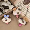 Casca de Fruta Indonésia Natural Sino de Mão para Cachorro Pingente DIY Feito à Mão Animal Fofo Chaveiro Decoração de Bolsa
