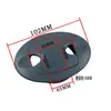 Cubierta Ovalada de Plástico para Gestión de Cables para Escritorio de Computadora con Tamaño de Apertura 60/65/80 mm, Adecuada para Oficina y Decoración del Hogar
