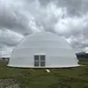 Carpa Esférica para Conferencias de Prensa, Estructura de Acero Triangular, Muro Cortina de Vidrio, Campamento en Zona Escénica, Cine Domo de Exhibición, Carpa para Eventos