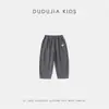 Roupas Infantis Dudu Calças para Meninos Outono 100% Algodão Puro Calças Casuais Infantis Nova Coleção Outono 2026 Calças Longas para Meninas