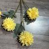 2023 nova bola de simulação crisântemo 3 pingue-pongue crisântemo picada bola casamento decoração de casa flores falsas atacado